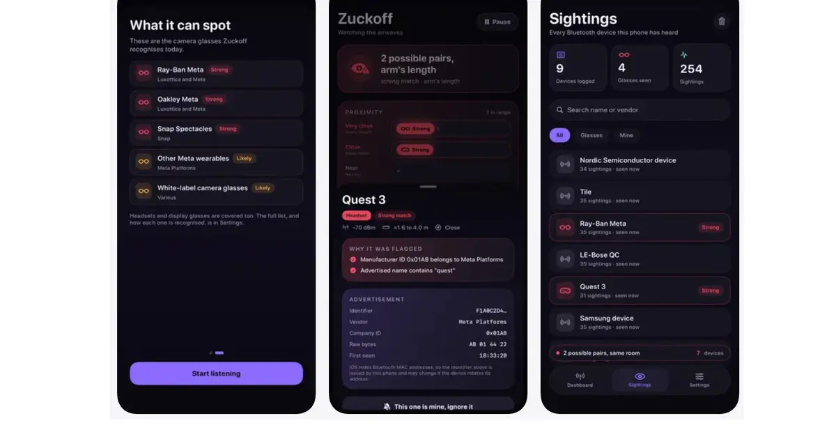 If You Don’t Want Smart Glasses to Spy, Try a Bluetooth Detector App