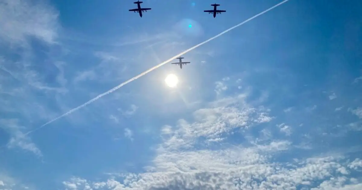 France flexes military might alongside allies in Paris