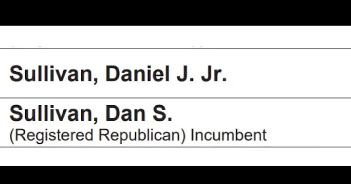 Trump administration sues Alaska over two Dan Sullivans on ballot