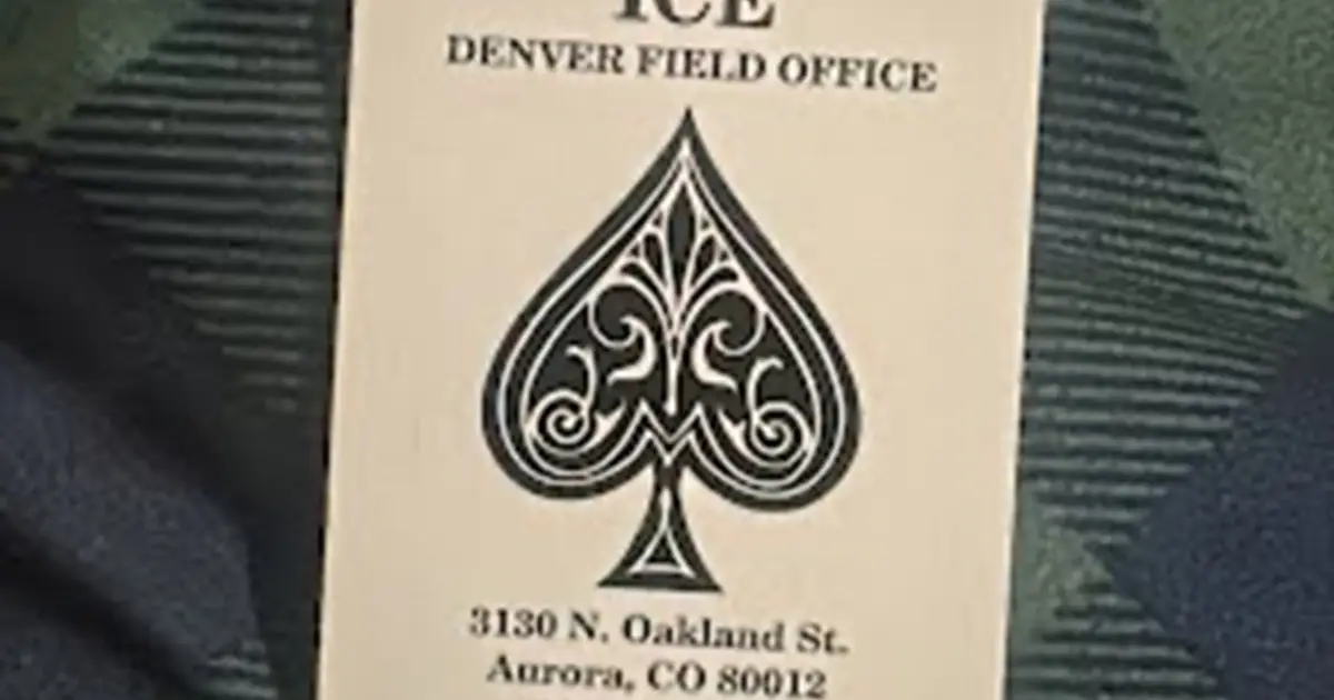ICE investigates Colorado agents accused of leaving  death card in cars