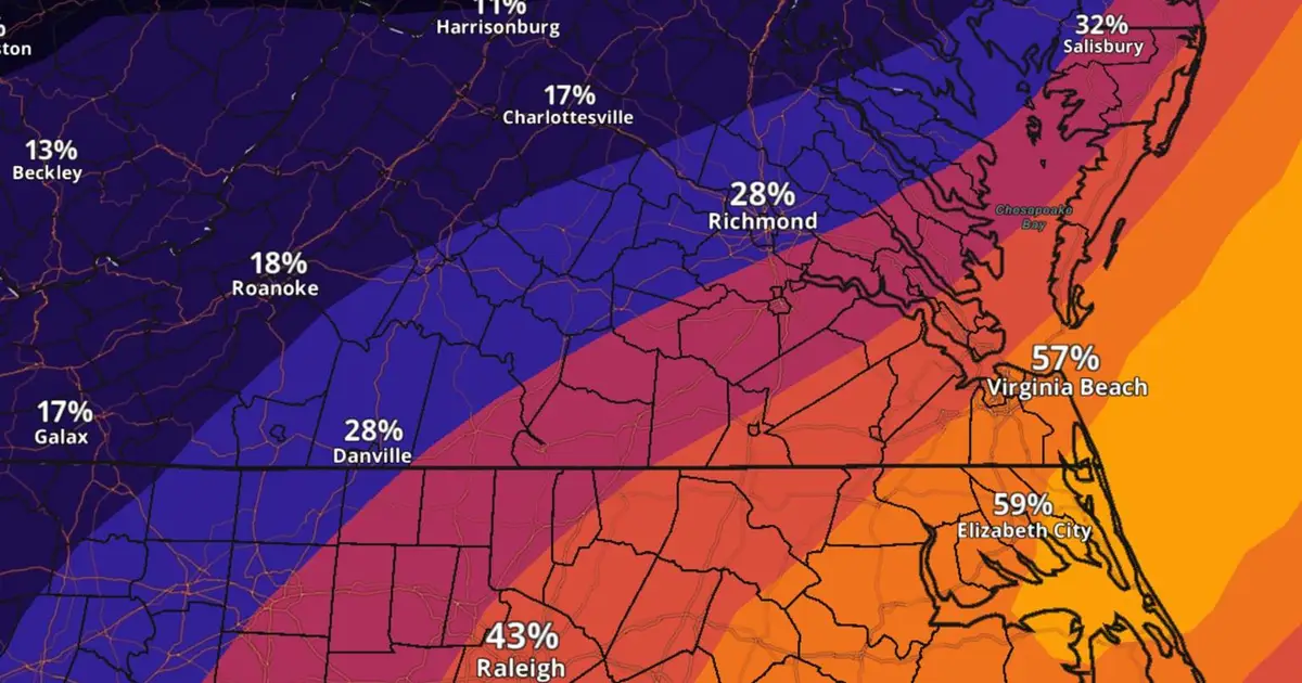 Weather forecast :  Blizzard  conditions possible for Hampton Roads