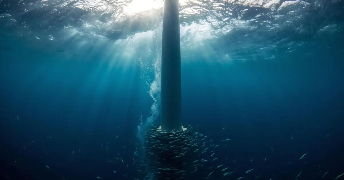They built wind turbines to produce power and under the ocean , they  create  something nobody talks about