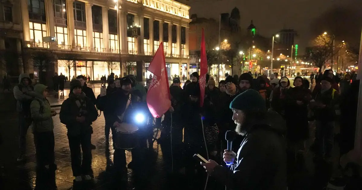 Anti - Trump protest held in Dublin amid immigration crackdown