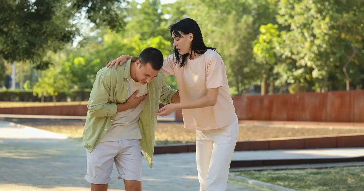 Men develop premature heart disease earlier than women
