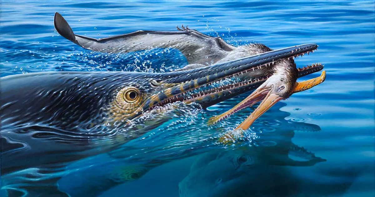 Extraordinary ichthyosaur fossil shows its last meal was a pterosaur
