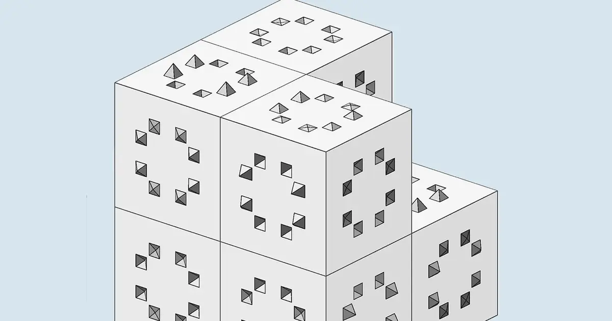 AI finds 3D shape that fills all space with a never-repeating pattern
