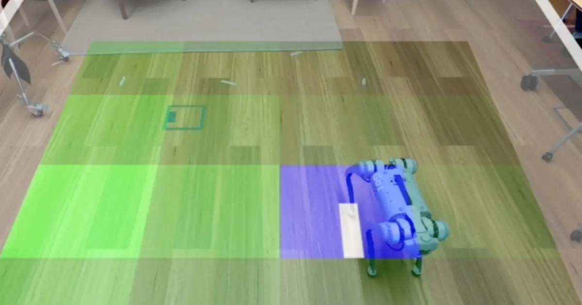 Robotic dog controlled with a computer powered by human blood cells