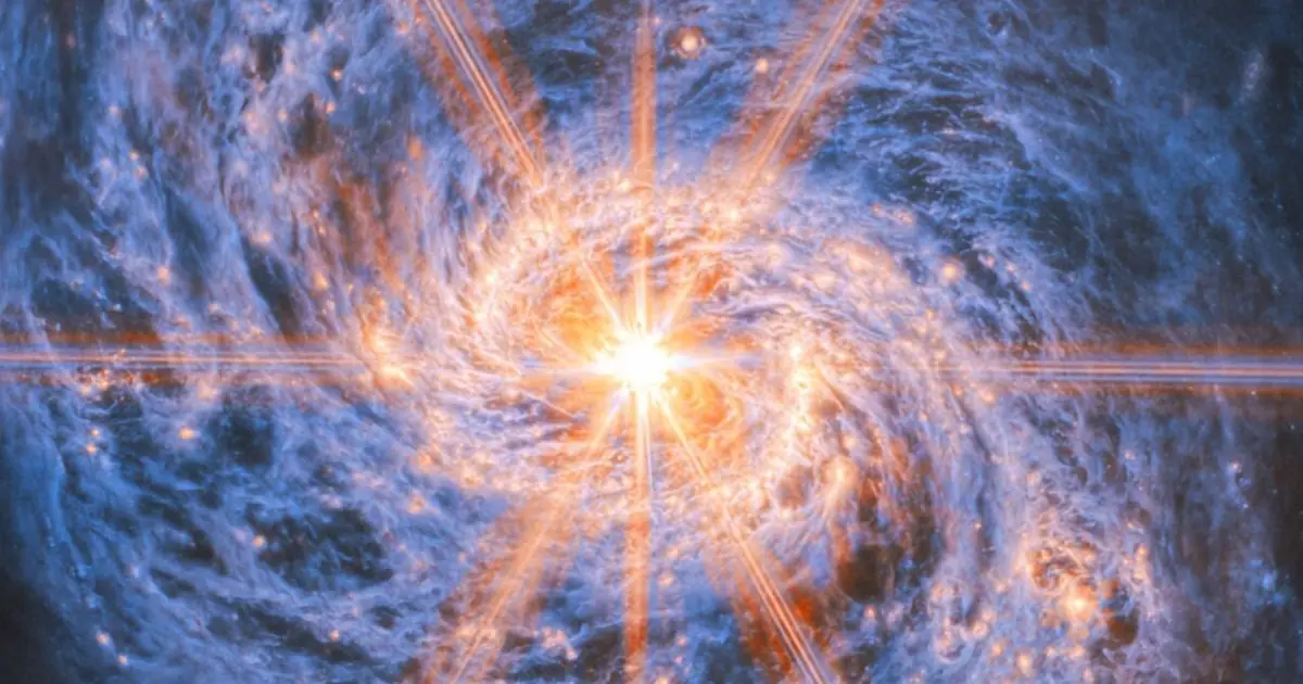 JWST Reveals a Hidden Structure in The Heart of The Squid Galaxy