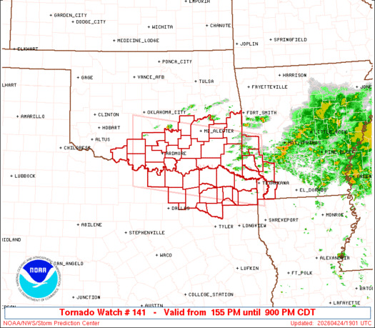 SPC Tornado Watch 141