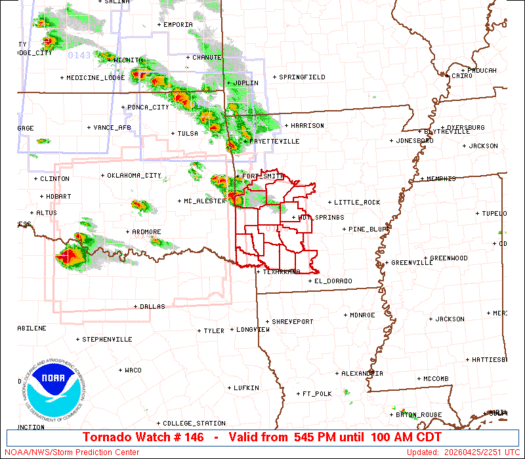 SPC Tornado Watch 146