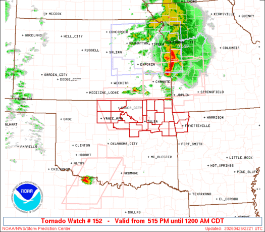 SPC Tornado Watch 152