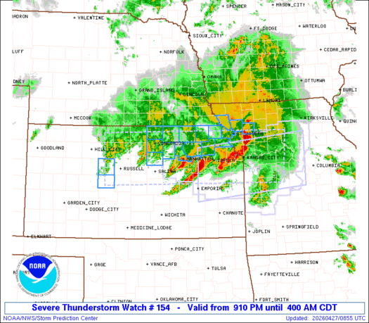 SPC Severe Thunderstorm Watch 154