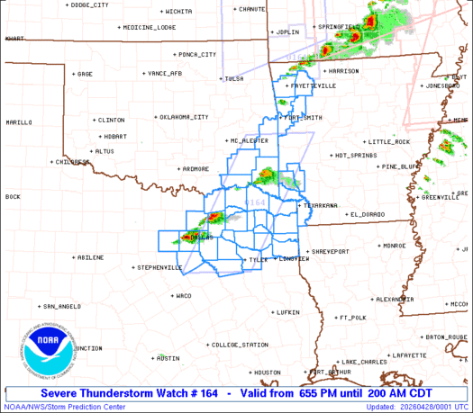 SPC Severe Thunderstorm Watch 164