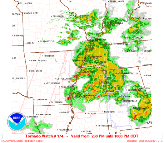SPC Tornado Watch 174