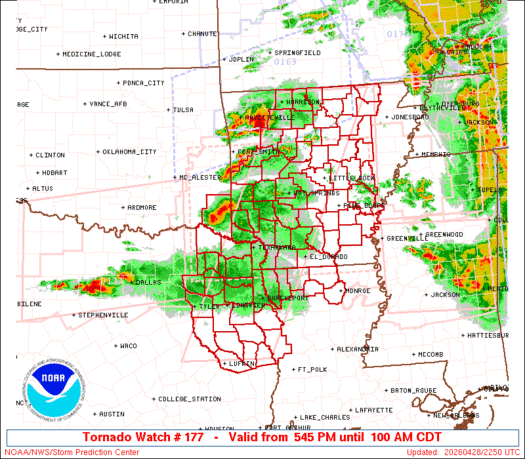 SPC Tornado Watch 177