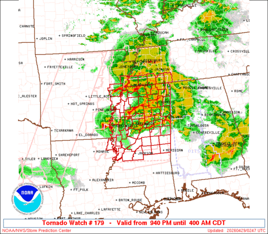 SPC Tornado Watch 179
