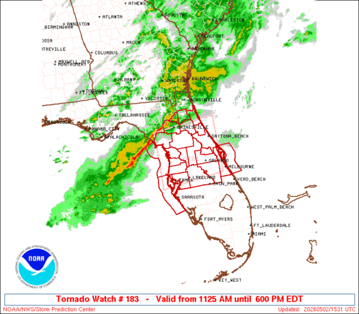 SPC Tornado Watch 183