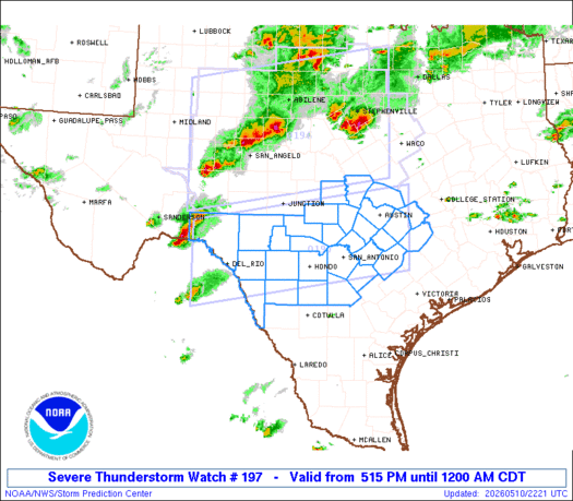 SPC Severe Thunderstorm Watch 197