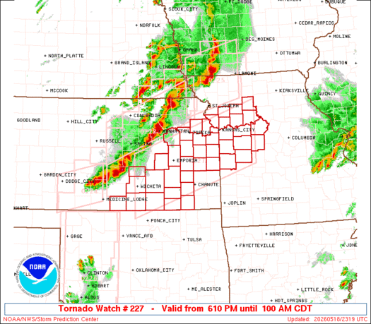 SPC Tornado Watch 227