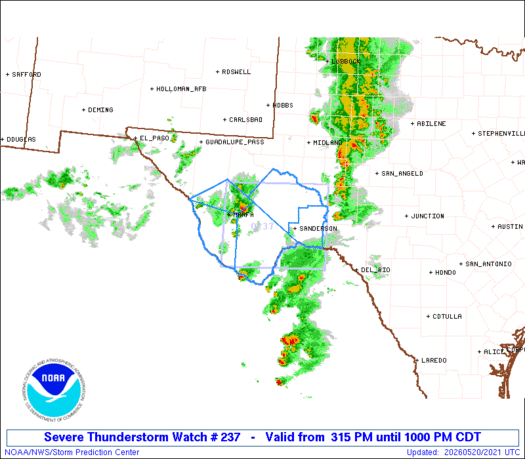 SPC Severe Thunderstorm Watch 237