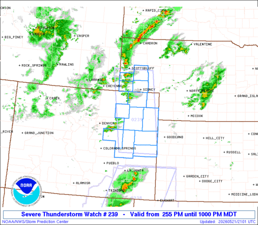 SPC Severe Thunderstorm Watch 239