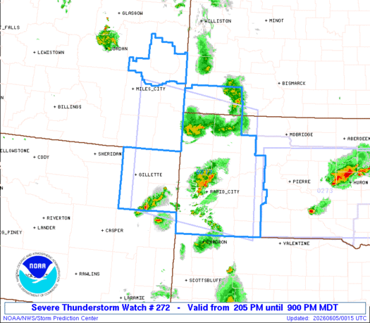 SPC Severe Thunderstorm Watch 272