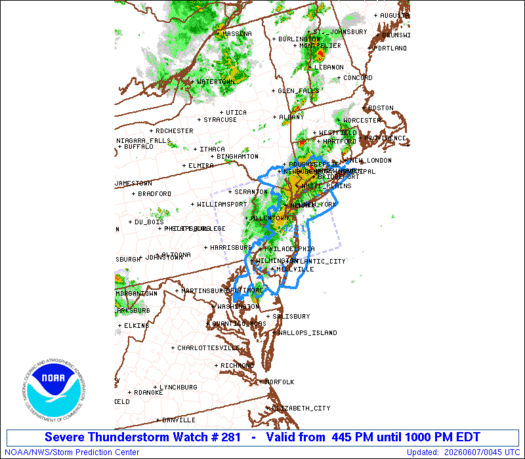 SPC Severe Thunderstorm Watch 281