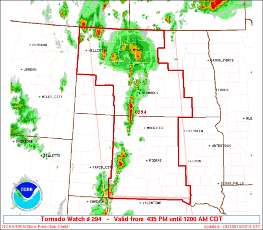 SPC Tornado Watch 294