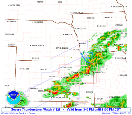 SPC Severe Thunderstorm Watch 328