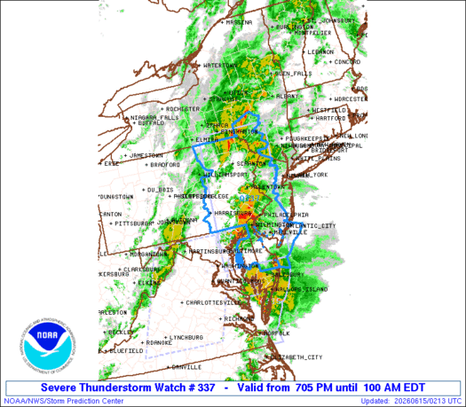 SPC Severe Thunderstorm Watch 337