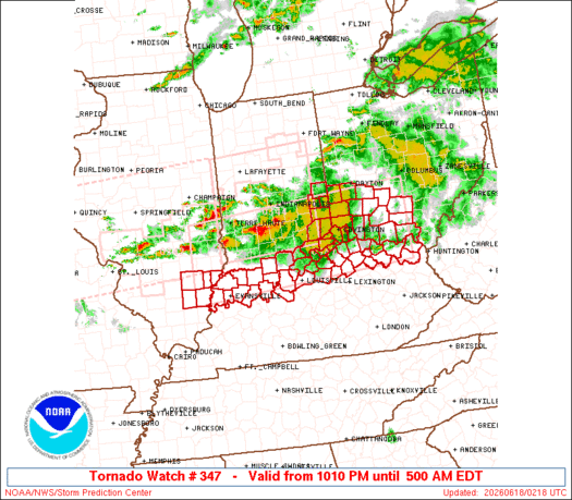 SPC Tornado Watch 347
