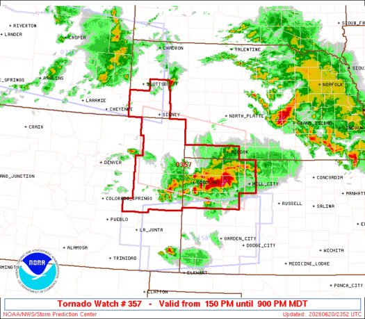 SPC Tornado Watch 357
