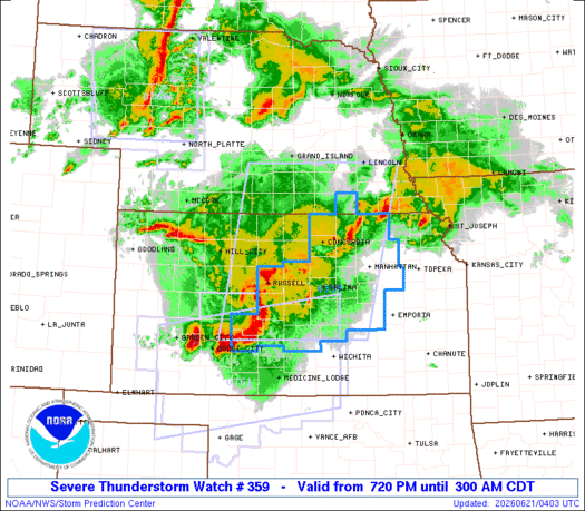SPC Severe Thunderstorm Watch 359