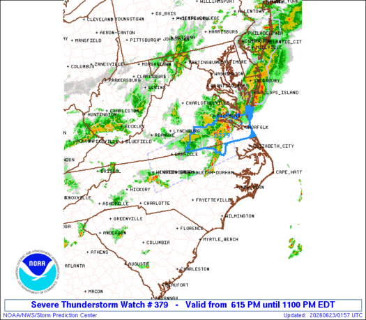SPC Severe Thunderstorm Watch 379