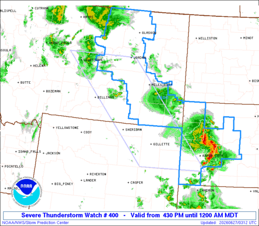 SPC Severe Thunderstorm Watch 400