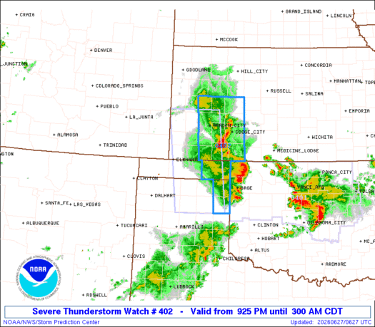 SPC Severe Thunderstorm Watch 402
