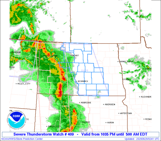 SPC Severe Thunderstorm Watch 409