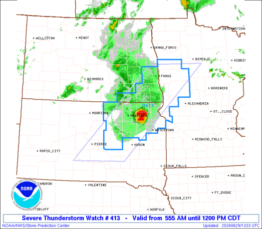 SPC Severe Thunderstorm Watch 413