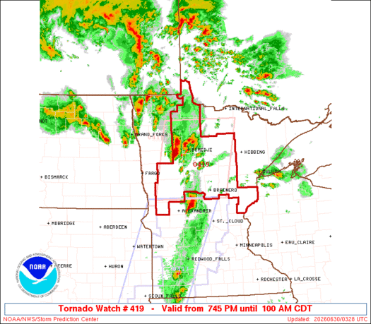 SPC Tornado Watch 419