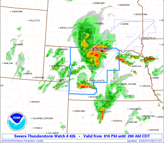 SPC Severe Thunderstorm Watch 426