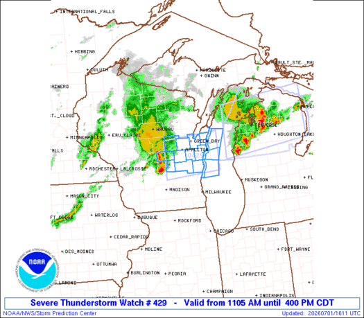 SPC Severe Thunderstorm Watch 429
