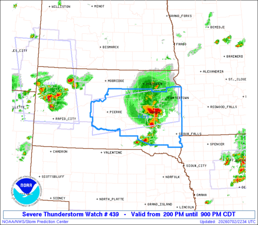 SPC Severe Thunderstorm Watch 439