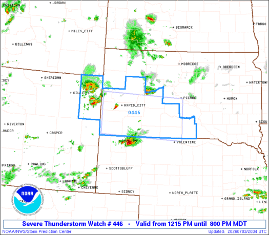 SPC Severe Thunderstorm Watch 446