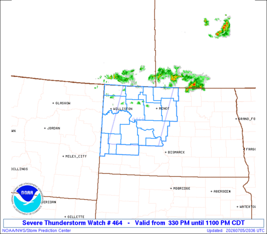 SPC Severe Thunderstorm Watch 464