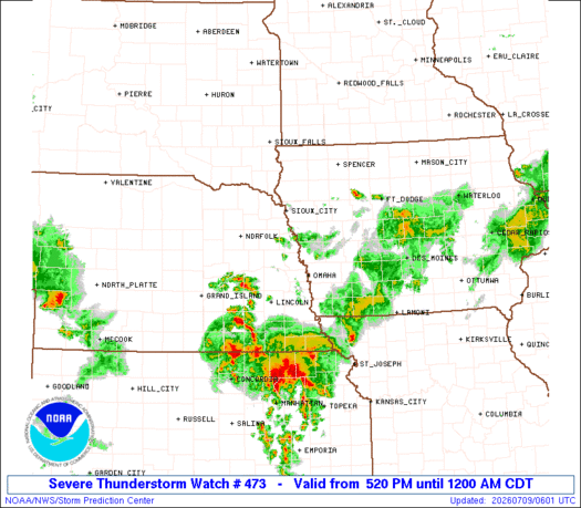 SPC Severe Thunderstorm Watch 473 Status Reports