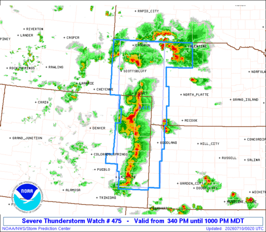 SPC Severe Thunderstorm Watch 475