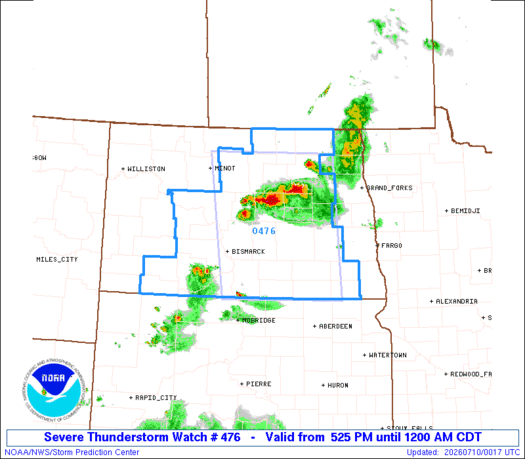 SPC Severe Thunderstorm Watch 476