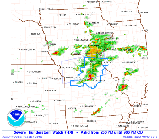 SPC Severe Thunderstorm Watch 479