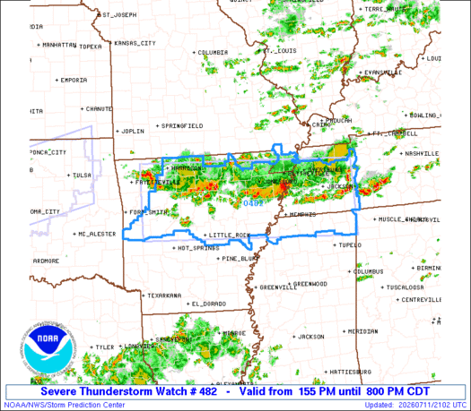 SPC Severe Thunderstorm Watch 482