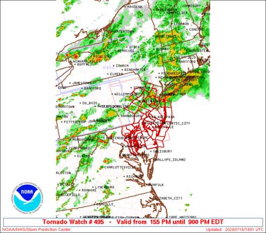 SPC Tornado Watch 495